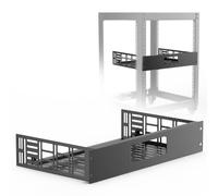 ynVISION.DESIGN Étagère de montage en rack 2U pour WiiM Amp & WiiM Amp Pro | 27,9 cm de profondeur | Convient aux racks AV, audio et serveur standard de 48,3 cm | Peut contenir 1 A | Ventilée avec