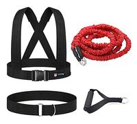 YNXing Corde d'entraînement de résistance à l'explosif pour l'entraînement Physique et la résistance pour améliorer la Vitesse, l'endurance et la Force (2m Kit)