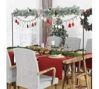 Ynzeyx Support de barre de table avec pinces, support d'arche de table à suspendre pour mariage, fête d'anniversaire, décoration de Noël, réglable de 33 à 106 cm de haut, 73,7 à 248,9 cm de long