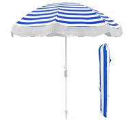 YNZUNMY Parasol Plage, Parasol à Frange Parasol de terrasse Portable à Franges de 180 cm avec Sac