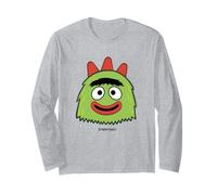 Yo Gabba Gabba! Brobee Green Character Big Face Manche Longue