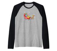 Yo Gabba Gabba! Group Sleigh Ride Christmas Manche Raglan