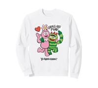 Yo Gabba Gabba! Hugs are Fun Foofa Brobee Valentine's Day Sweatshirt