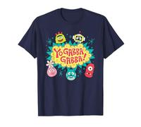 Yo Gabba Gabba! Logo with Character Heads TV Show T-Shirt