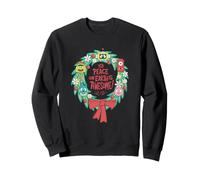 Yo Gabba Gabba! Peace on Earth Christmas Wreath Sweatshirt