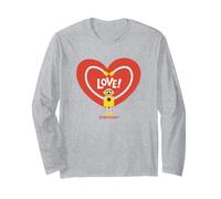 Yo Gabba Gabba! Plex Robot Love Heart Valentine's Day Manche Longue