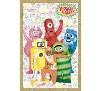 Yo Gabba Gabba - Poster - Cast + cadre amovible, Shinsuke® Maxi MDF hêtre, vitre acrylique