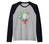 Yo Gabba Gabba! The Holidays are Awesome Wreath Manche Raglan