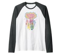 Yo Gabba Gabba! Vintage Logo with Characters TV Show Manche Raglan