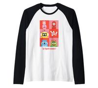 Yo Gabba Gabba! Yo Character Portrait Grid Manche Raglan