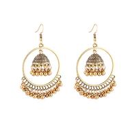 YO-HAPPY Ethnique Indien Jhumka Jhumki Bijoux Cloches Gland Pendantes Boucles d'oreilles Femmes