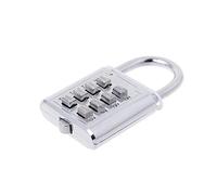 YO-HAPPY Numéro de Combinaison de Bouton-Poussoir en Argent à 4 Chiffres Cadenas à Bagages Code de Voyage