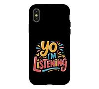 Yo I'm Listening Auditeur Énergie Attentif |- Coque pour iPhone X/XS