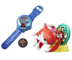 Yo-Kai Watch Montre à double projection Yo-Kai Watch Modèle U + figurine support Jibanyan
