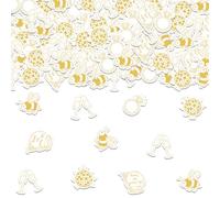YO PERREO SOLA Lot de 200 confettis en papier double face « She Found Her Honey » pour enterrement de vie de jeune fille, fête prénatale, mariage, fête prénatale