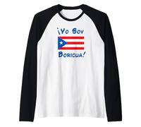 Yo Soy Boricua Drapeau Porto Rico Manche Raglan