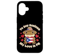Yo Soy Boricua Mon « Amour » est PR Coquí Frog Porto Rico Coque pour iPhone 16