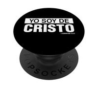 Yo Soy de Cristo, Jesus Bible Verse Religious Christian PopSockets PopGrip Adhésif