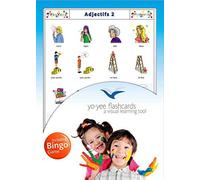 Yo-Yee Flashcards Cartes Images en français avec Jeu de Bingo Correspondant - Adjectif 2 - pour l’Encouragement linguistique dans Les Jardins d’Enfants, Les écoles et pour l’orthophonie