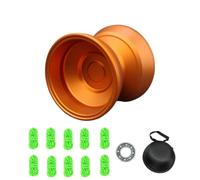 Yo-yo avec Roue Libre et roulement à Billes pour Une Utilisation réactive et Non réactive (Orange)