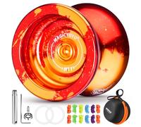 Yo yoyo réactif N11, yoyo professionnel pour enfants en métal résistant avec roulement pour joueurs avancés + kit de roulement + 12 cordons + sac Yo Jo