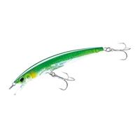 Yo-Zuri Crystal 3D Minnow Leurre Flottant Vert Argent 12,7 cm
