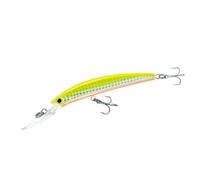 Yo-Zuri Crystal Minnow Deep Diver Leurre Flottant pour la pêche, Chartreuse holographique, 11 cm
