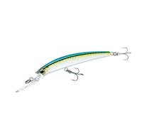 Yo-Zuri Crystal Minnow Deep Diver Leurre Flottant pour la pêche, maquereau Vert holographique, 11 cm