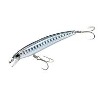 Yo-Zuri F1162-bl Broches Minnow Flottant Leurre de Plongeur, Argent/Noir