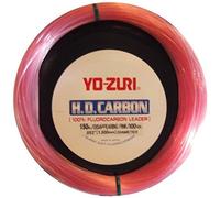 Yo-Zuri Fil de tête en fluorocarbone HD, 27,4 m, résistance 27 kg, Rose