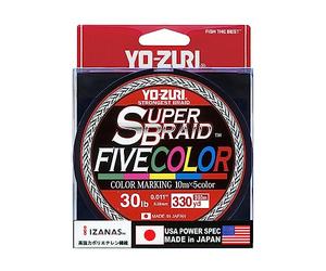 Yo-zuri Fil tressé Superbraid™ Fivecolor 300 m 0,280 mm