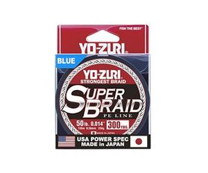 Yo-Zuri Super Braid Bobine de Fil Bleu de 274,4 m de Fil de 6,8 kg