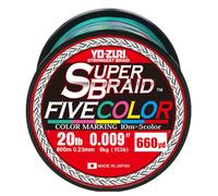 Yo-Zuri Superbraid Tresse Flottante de 600 m, 5 Couleurs, 9 kg