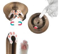 yoakaiax Magic Organ Cat Scratcher Planche à gratter pour chat Aventure Griffoir pour chat d'intérieur Protection de meubles Accordéon pour chat Griffoir en carton interactif avec une balle Br