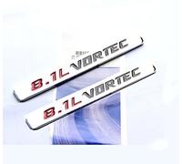 Yoaoo® Lot de 2 Badges OEM chromés 8,1 L VORTEC Emblèmes 3D pour Camion GMC Silverado Sierra 2500hd 3500hd