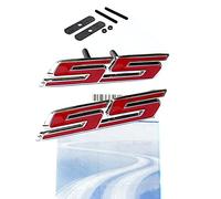 Yoaoo-oem® 1 x OEM SS Emblème Grille + Badge Autocollant 3D pour Camaro Chevrolet Gm Series Avant Chrome Rouge