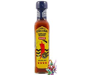 yoaxia ® Kit de marque - [142 ml] Sauce au piment Carolina Reaper / sauce piment piquante + un petit pendentif porte-bonheur gratuit