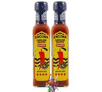 yoaxia ® Lot de 2 - 2 x 142 ml - Sauce au piment piquante Carolina Reaper + un petit pendentif porte-bonheur gratuit