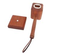 Yobadam Décapsuleur en Bois avec Design Unique de Marteau | Bois et acier inoxydable, polyvalent pour la maison, aimants puissants, taille compacte, corde en peau de vache
