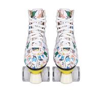 Yobadam Double Row Roller Skates, Durable High Top Design | Confort et sécurité, Doublure intérieure respirante, Construction robuste, Convient aux enfants et aux adultes