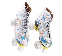 Yobadam Double Row Roller Skates, Durable High Top Design | Confort et sécurité, Doublure intérieure respirante, Construction robuste, Convient aux enfants et aux adultes