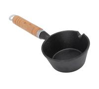 Yobadam Poêle à Frire Mini en Fonte Pré-assaisonnée (11 * 5cm) | Conception durable, répartition uniforme de la chaleur, idéale pour les petites portions, manche en bois massif