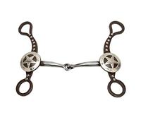 Yobadam Vintage Horse Snaffle Bit pour Équitation Entraînement, 5,3 Pouces | Bronze Antique sculpté à la main, embout antirouille en acier inoxydable pour cavaliers, matériel de cheval