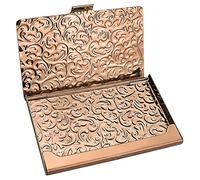 Yobansa en Acier Inoxydable pour Cartes de Visite pour Cartes de crédit Nom Porte-Cartes de Visite Porte-Cartes de Visite pour Homme et Femme Rose Gold 02