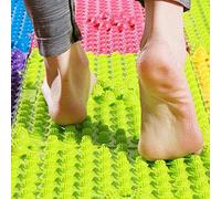 Yobeyi d'acupression Pied Tapis de jeu réflexologie plantaire Marche orteil plaque de massage de la douleur Simuler la circulation sanguine 2 pcs, Vert