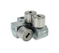 YobiLife 42-28-0211 Bloc de guidage de lame arrière compatible avec 6225 6230 6232-6 modèles de scie à ruban à coupe profonde en métal argenté Pièce de rechange pour réparation