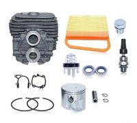 YobiLife 4238 020 1202 Ensemble de piston cylindrique pour scie à tronçonner TS410 TS420, kit complet de révision du moteur avec filtre à carburant et joints d'huile