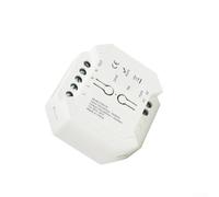 YobiLife Ac Triac Lot de 1 variateur d'intensité à LED lisse 0 à 100 % avec interrupteur à bouton-poussoir 100-240 V pour pilote à incandescence LED à intensité variable (2,4 G RF)