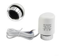 YobiLife Actionneur de chauffage au sol, 230 V normalement ouvert - Actionneur thermique électrique M30 x 1,5 mm pour collecteur de chauffage (blanc normalement ouvert)