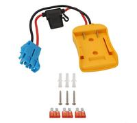 YobiLife Adaptateur de batterie pour convertisseur de batterie au lithium Dewalt 20 V avec faisceau de fils 12 AWG compatible avec les modèles DCB206 DCB204 (bleu)